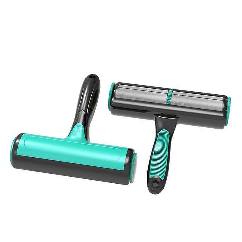 Pet Hair Remover Bidirectional Reusable Brush for Sofa Clothing, 19cm, Quiet EcoFriendly (Green/Blue/White) Ref: 1808