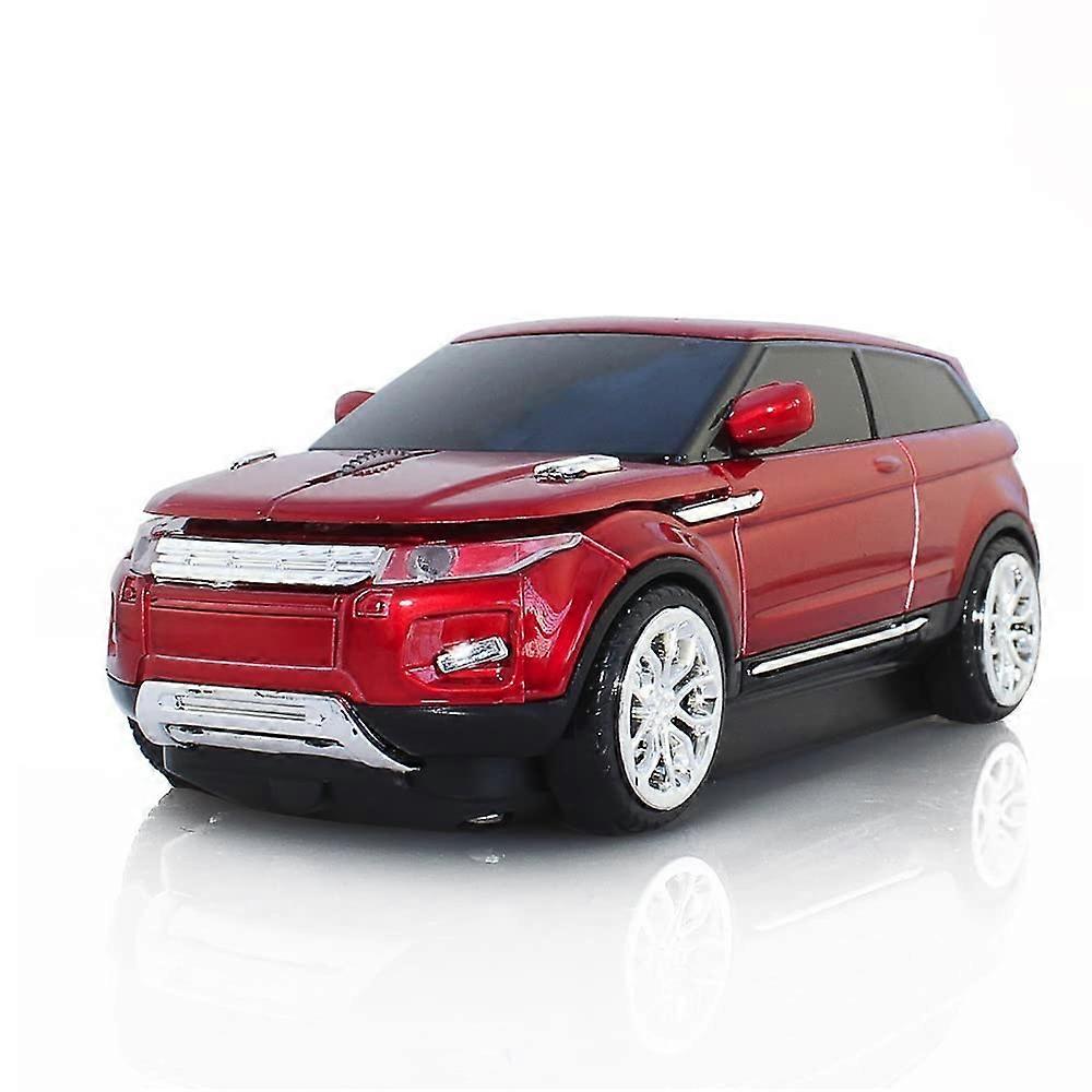 Wireless Mouse Sports Car Design 1600 DPI For Desktop And Laptop Red