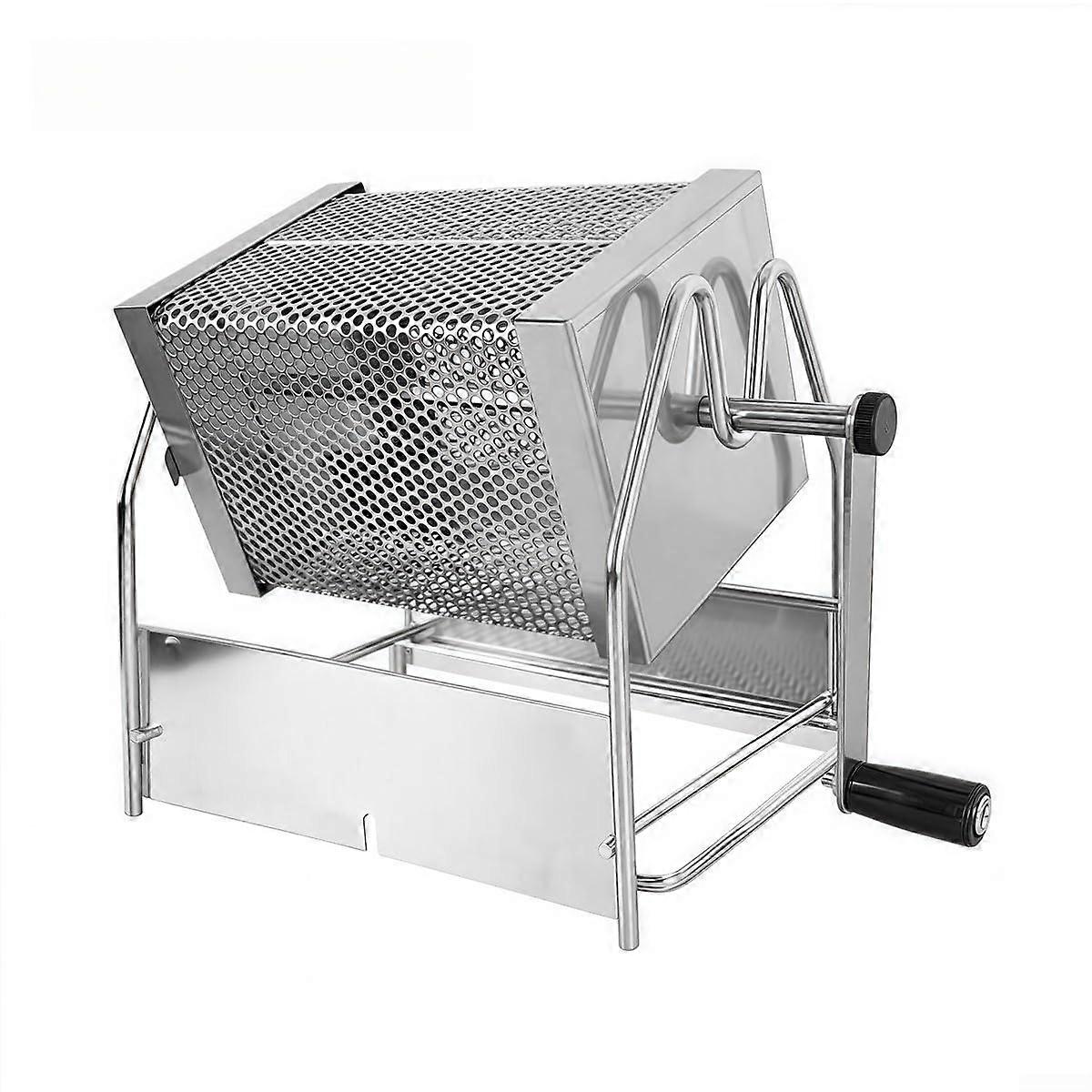 Manual Open Flame Coffee Bean Roaster For Home Use And Cafes, Portable, Adjustable Heat, Stovetop Compatible