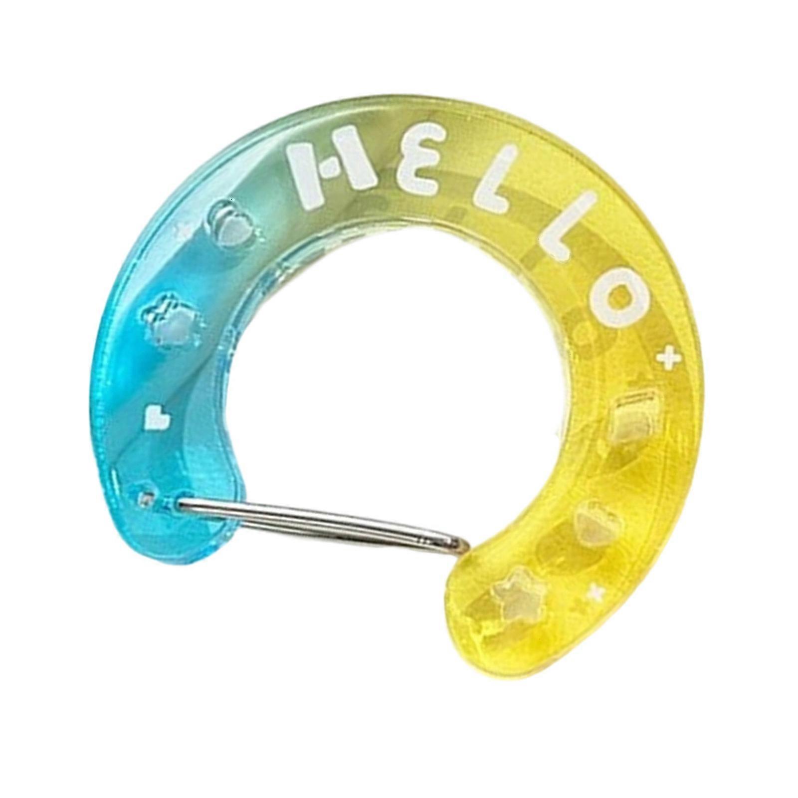 Stylish Color Changing Acrylic Charm For Bag Keys Wall Decors Crafted With Creative Hollow Carving Unique Key Accessory  Yellow