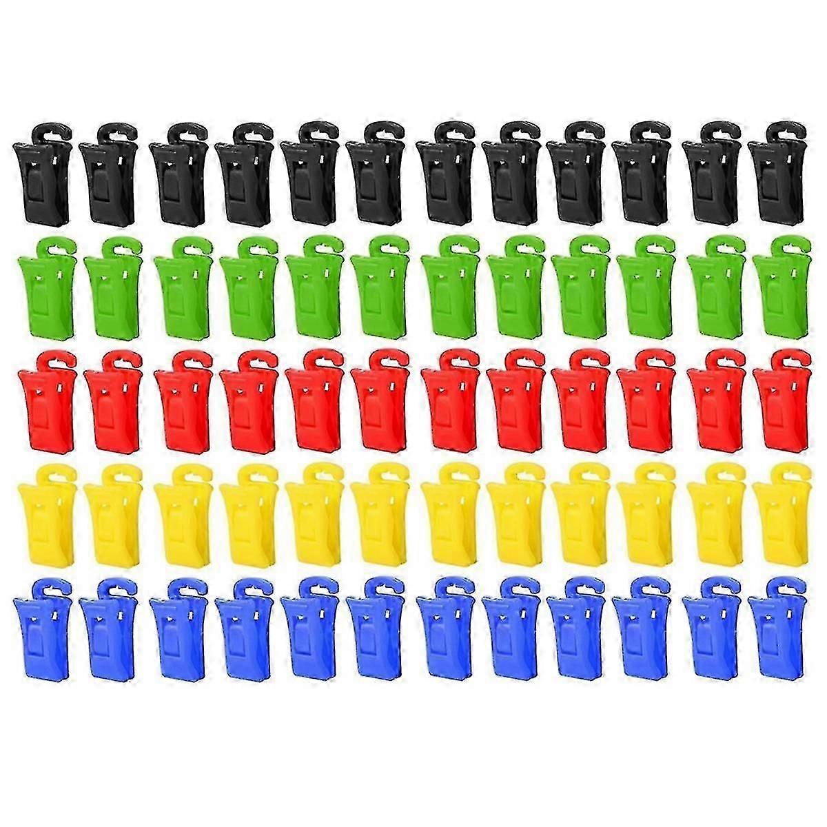 60 clips de chaussette pour machine à laver et sèche-linge, clips de chaussette avec crochets, machine à laver porte-chaussette, dir