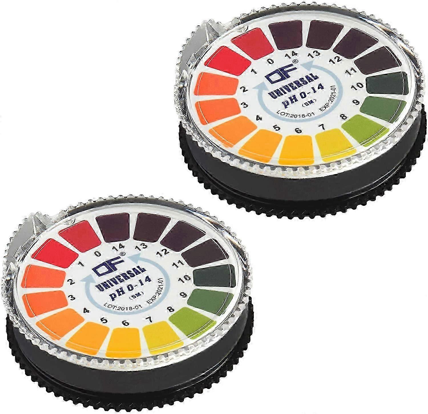 Universal pH Test Strips (0-14 Range) - 2 Rolls for Aquariums and Drinking Water Testing