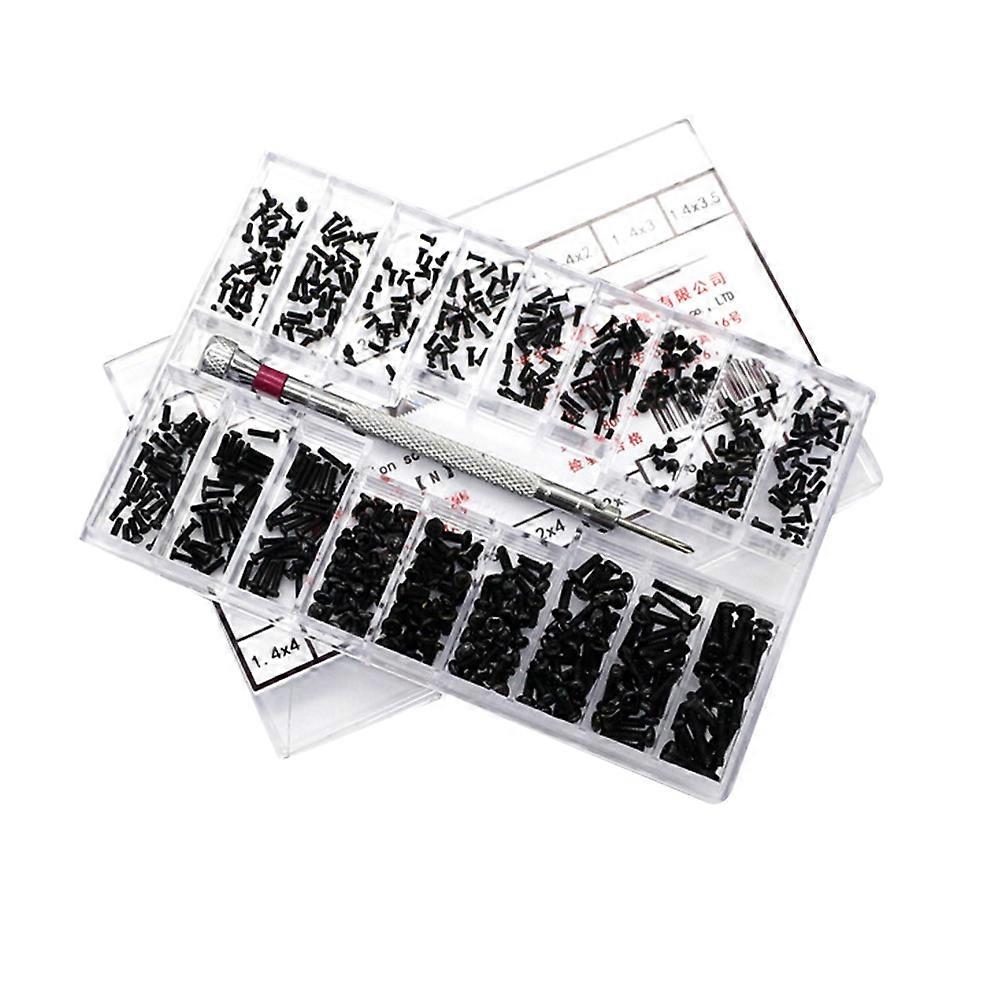 18-Piece Small Screw Set for Home Use Made of Carbon Steel with Black Color Ideal for DIY Projects