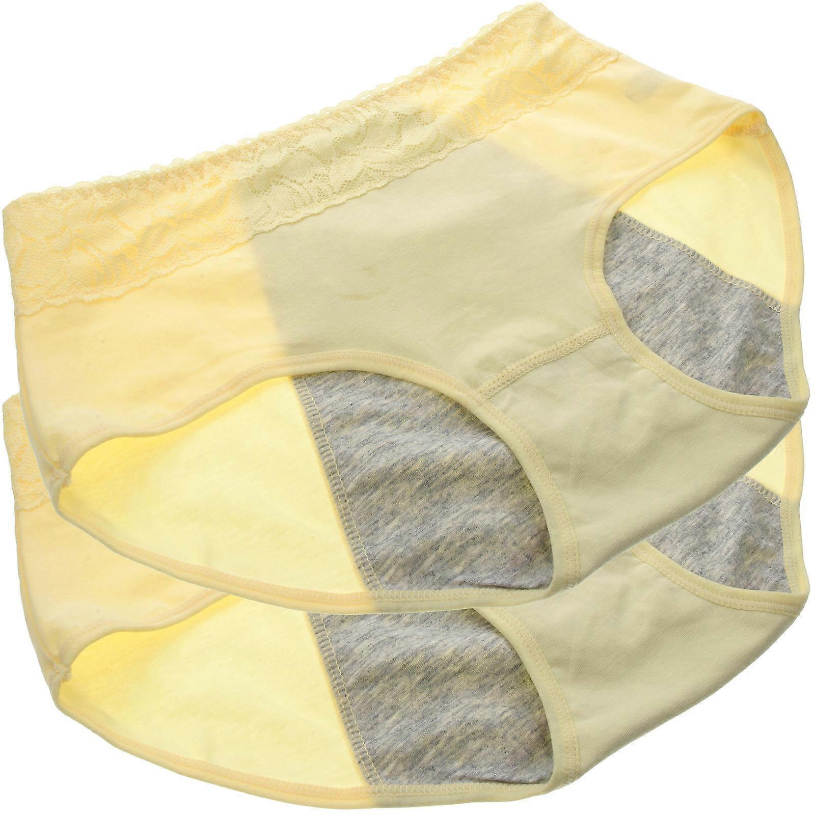 Best Period Panties for Women Menstrual Underwear with Extended Cotton Crotch Lining Beige Medium Waist Size L