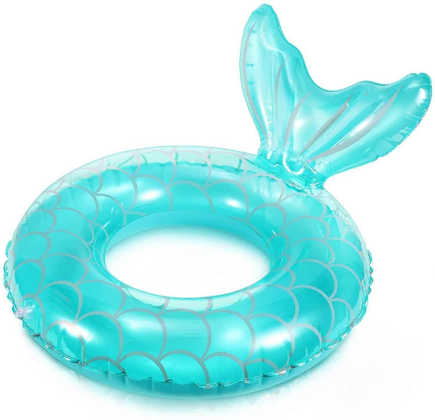 Magical Mermaid Tail Inflatable Swim Ring for Beach and Pool Adventures