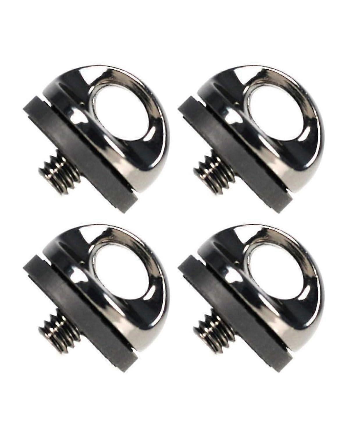 Camera Mounting Screw 1/4 Inch Adapter for Strap D-Ring, Tripod Accessories, QR Plate, 4 Pack