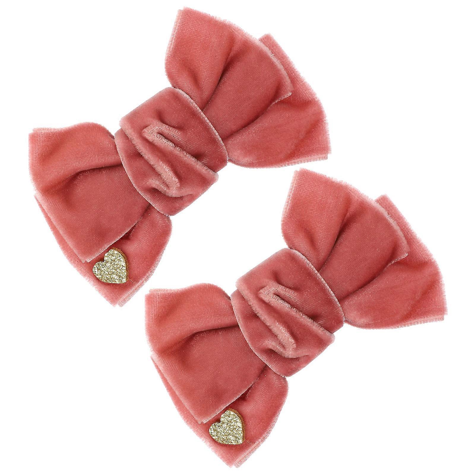 Hair Accessories Bowknot Toddler Girls Daily Wear Performance Bright Colors 8x7cm 2Pairs