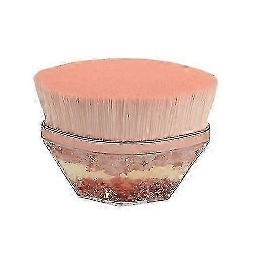 High-density soft magic foundation brush multifunctional makeup brush with portable storage case (Pink)