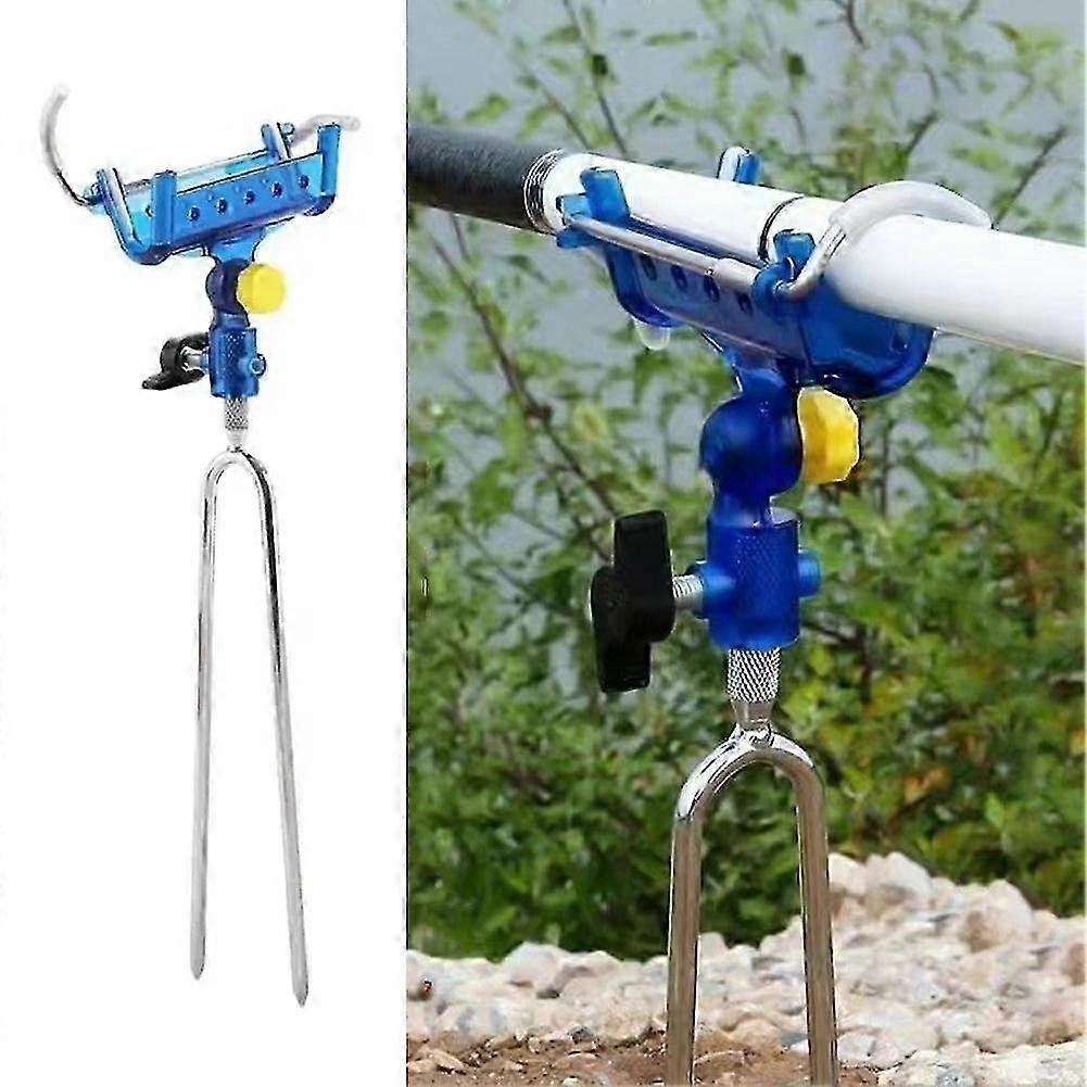 Fishing Rod Ground Insertion Bracket with Rod Drop Lock and Rod Lift Unlock 2025