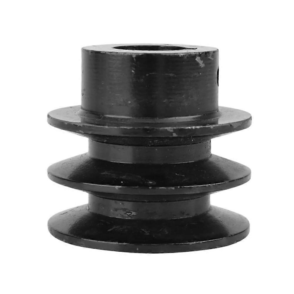 Double-Groove V-Belt Pulley, 1-Piece, 20 mm Bore, Easy-to-Install Grooved Pulley for Motors, Replacement Part