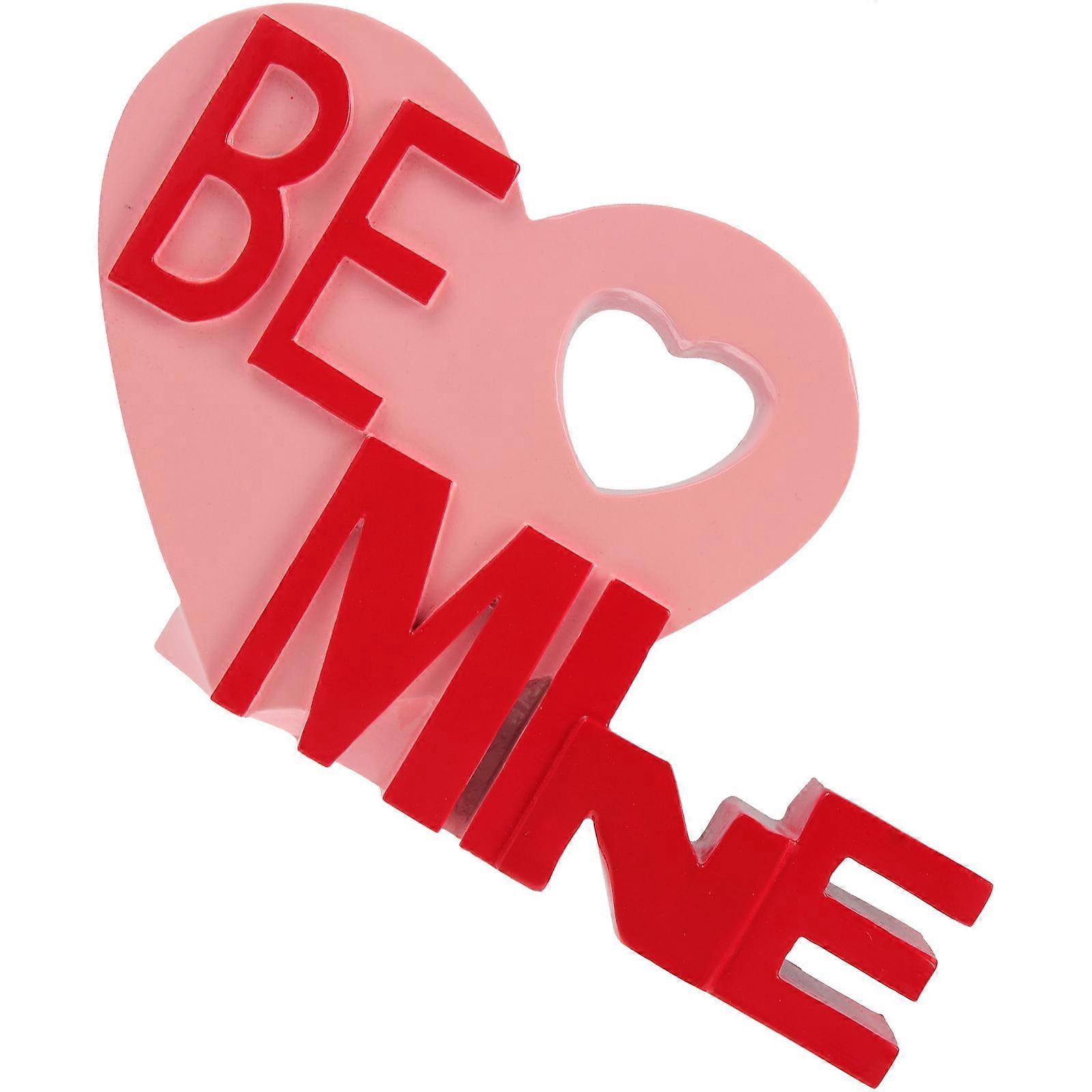 Heart Shaped Sign, Versatile for Mantelpiece or Office Desk Embellishment