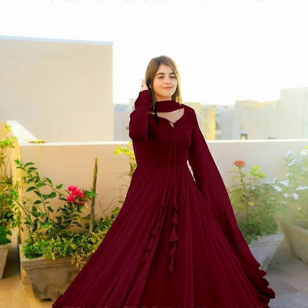 Klänning med duptta för flicka och kvinna