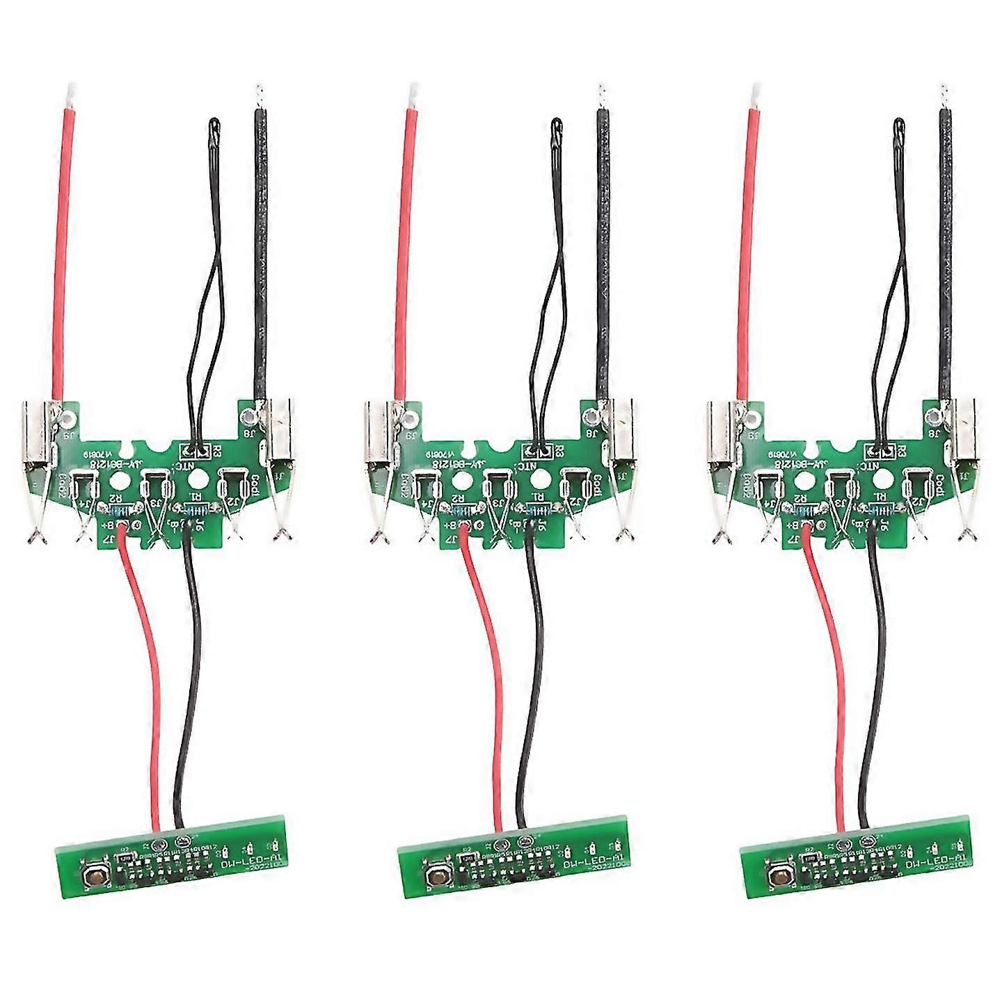 For 3pcs Lithiumion Battery Pcb Charging Circuit Board For 18v
