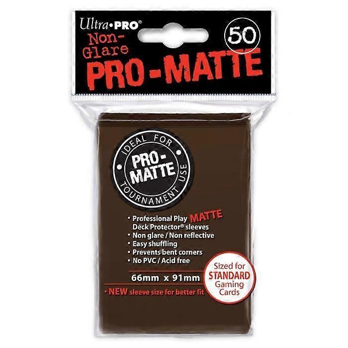 50 καφέ Pro-Matte μανίκια καρτών / μανίκια