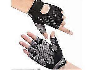 Gym Gloves, Breathable Training Gloves with Microfiber Fabric, No-Slip Silicone