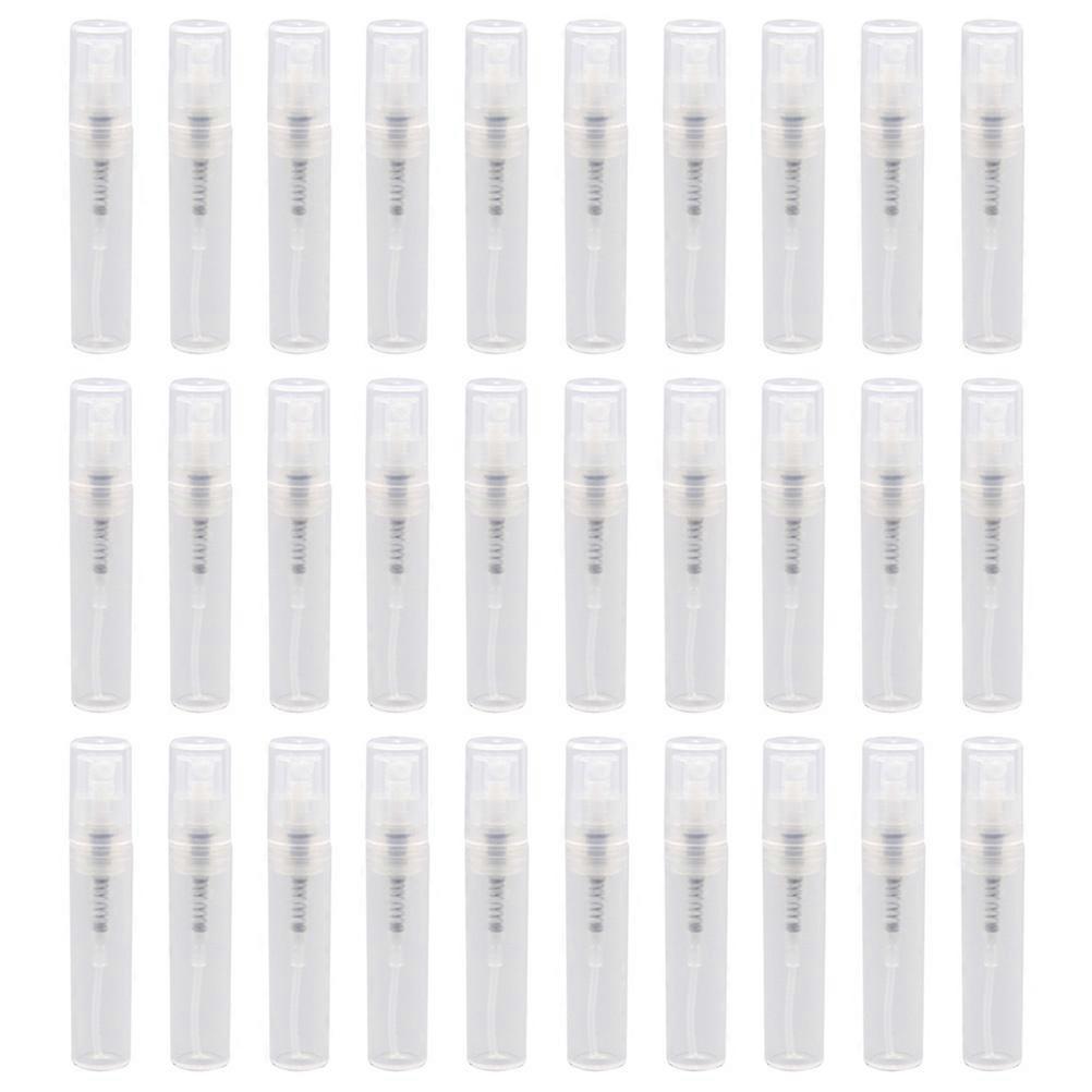 30Pcs Travel Dispensers Small Plastic Empty Bottles 3Ml Transparent Storage Sprayers Fine Mist Effect