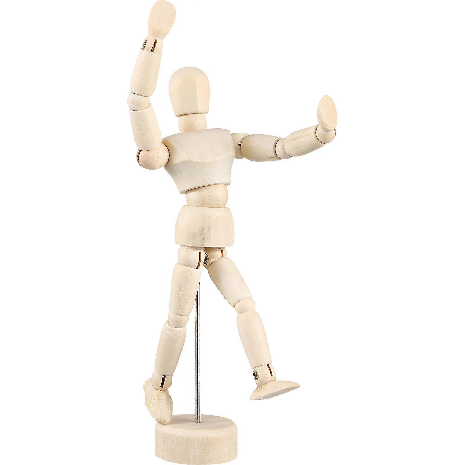 Mannequin en bois avec articulations flexibles, modèle de mannequin d'artiste avec support, décoration de table