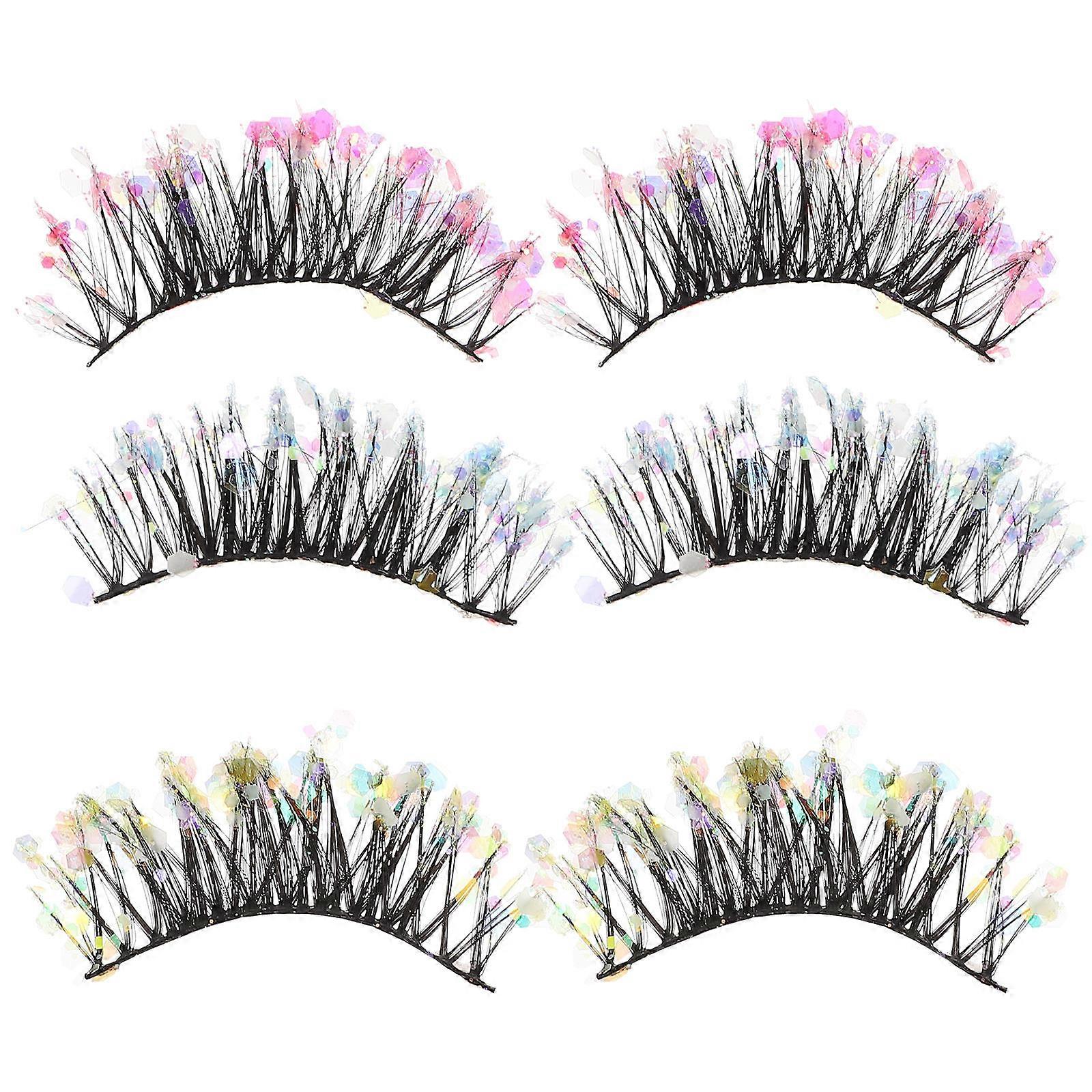 Natural Looking False Eyelash Sets For Women Ideal For Shopping Dating Night 3 Pairs