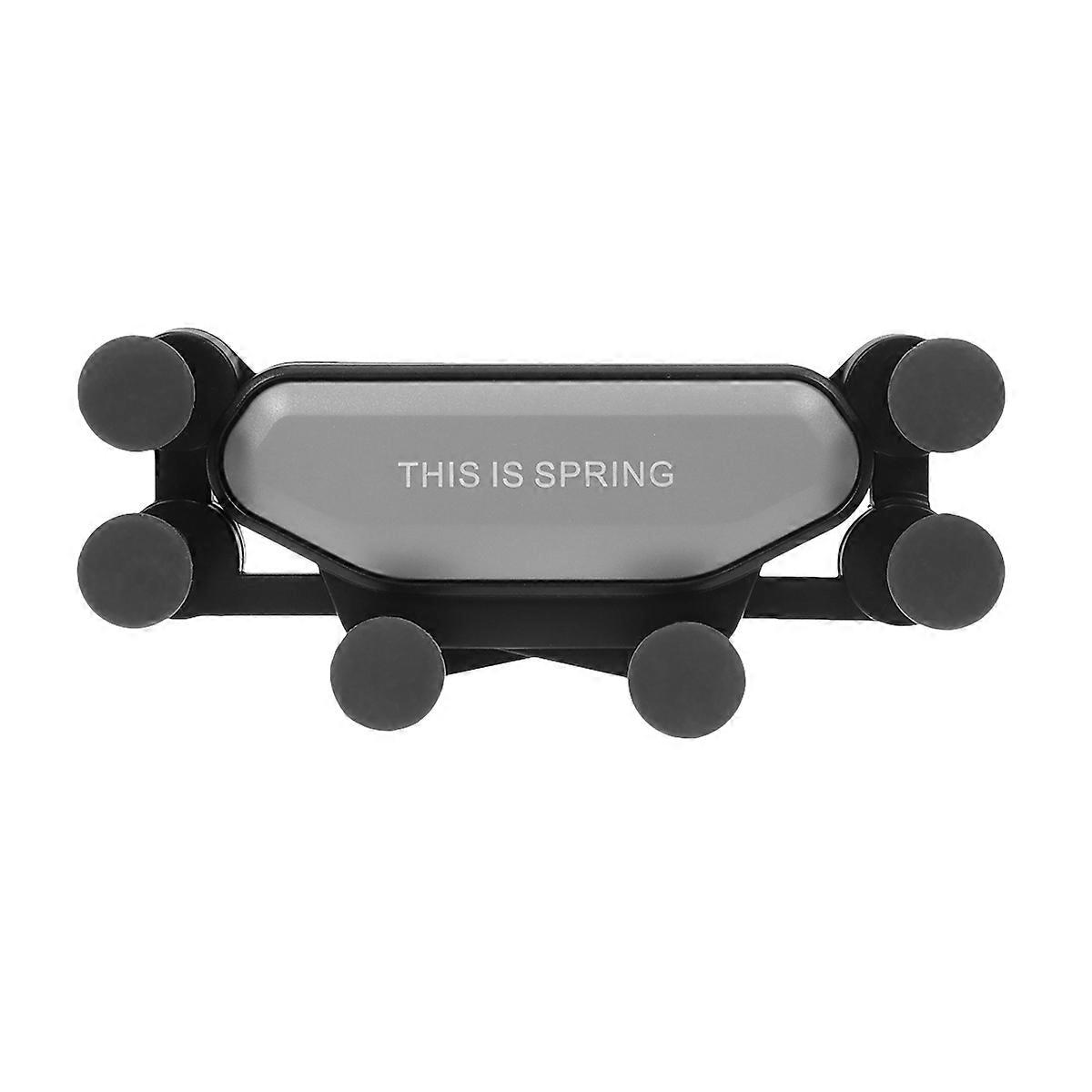 Silver Car Phone Holder Snap Type for Navigation with Gravity Sensor