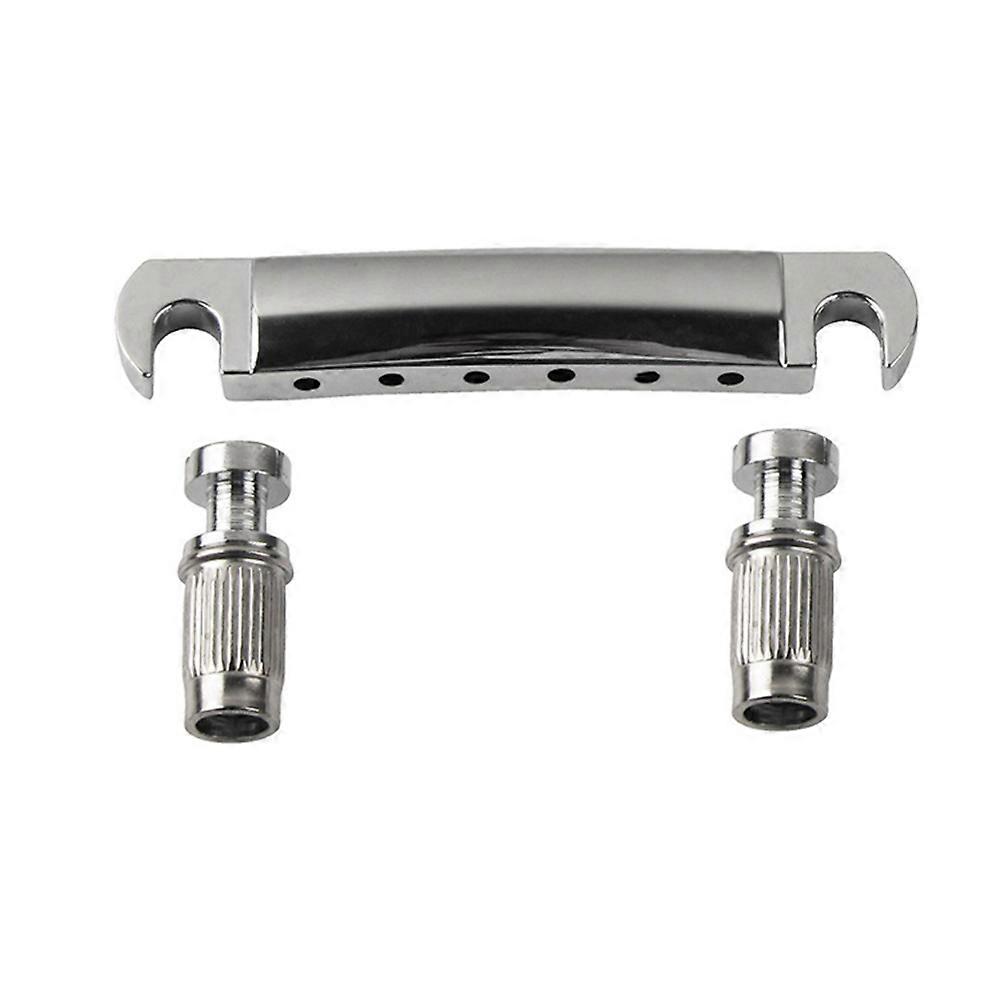 Electric Guitar Accessories Bridge For Guitar Maintenance, Silver Rectangular Replacement 1 Set