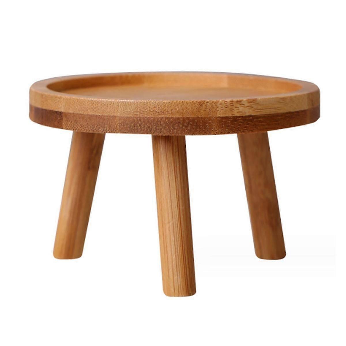 Flower Pot Tray Solid Wood Flower Shelf Indoor Desktop Living Room Potted Succulent Pothos Floor-Standing Vase Base