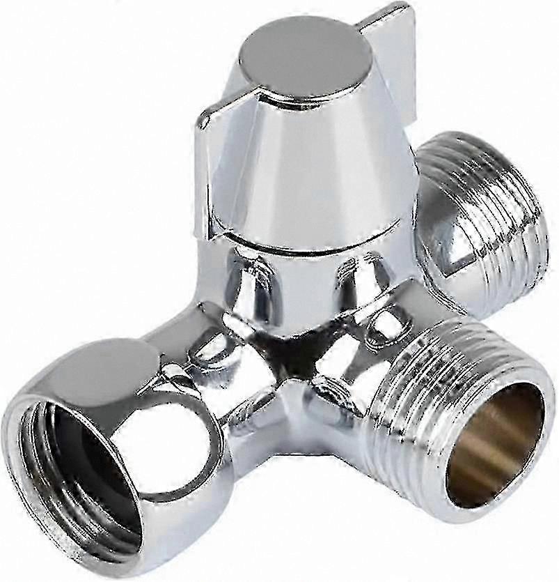 3-Way Shower Diverter Valve Adapter for Multi-Function Water Flow Control G1/2 Connection Shower Accessory