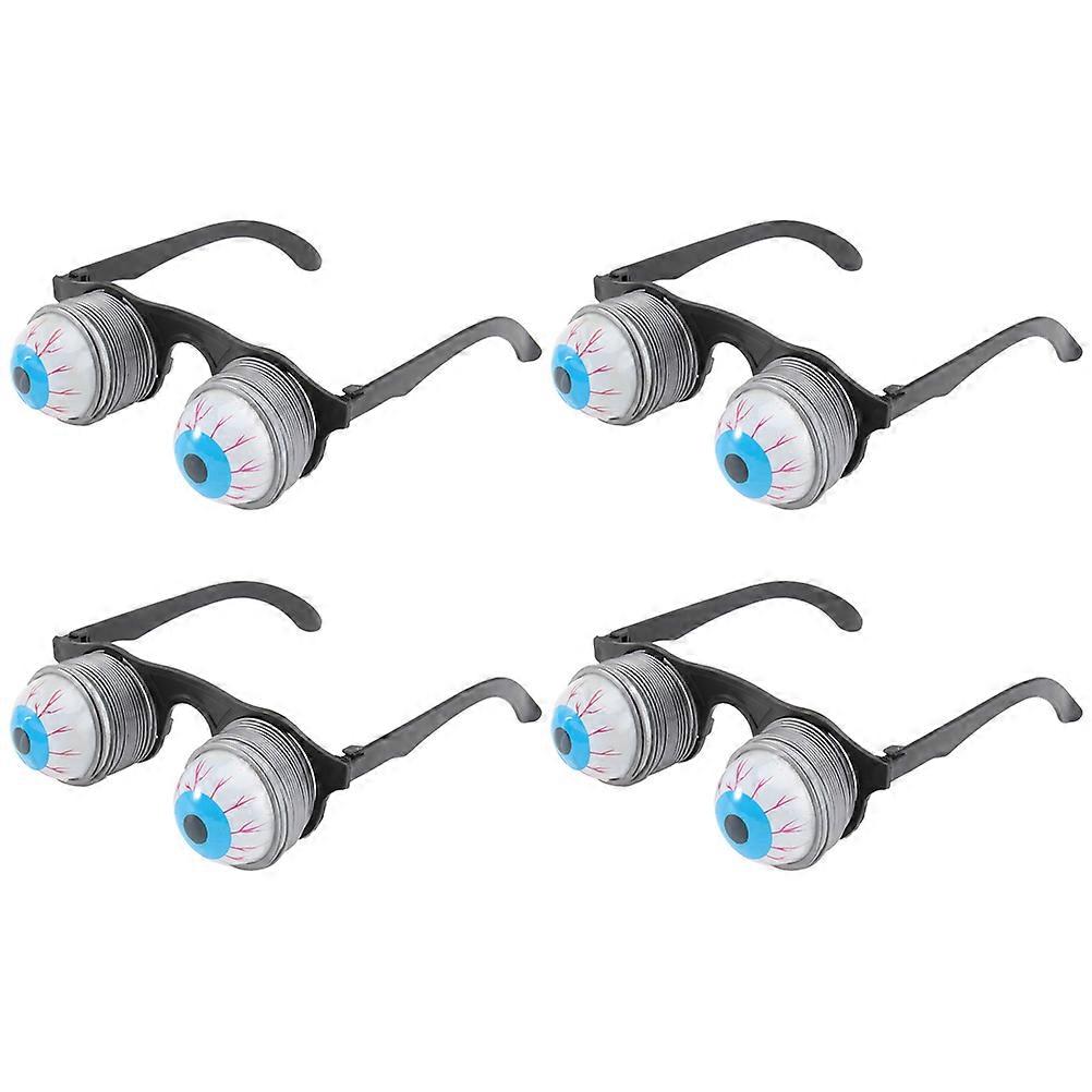 Whimsical Halloween Themed Glasses 4 Pcs For Masquerade Party Featuring Comical Thick Frame