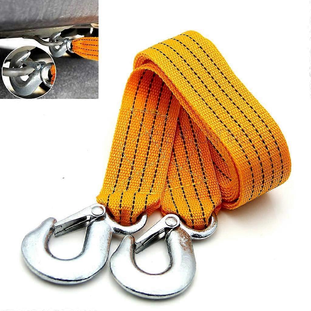 3ton car towing cable, towing rope with hooks, heavyduty, with hooks