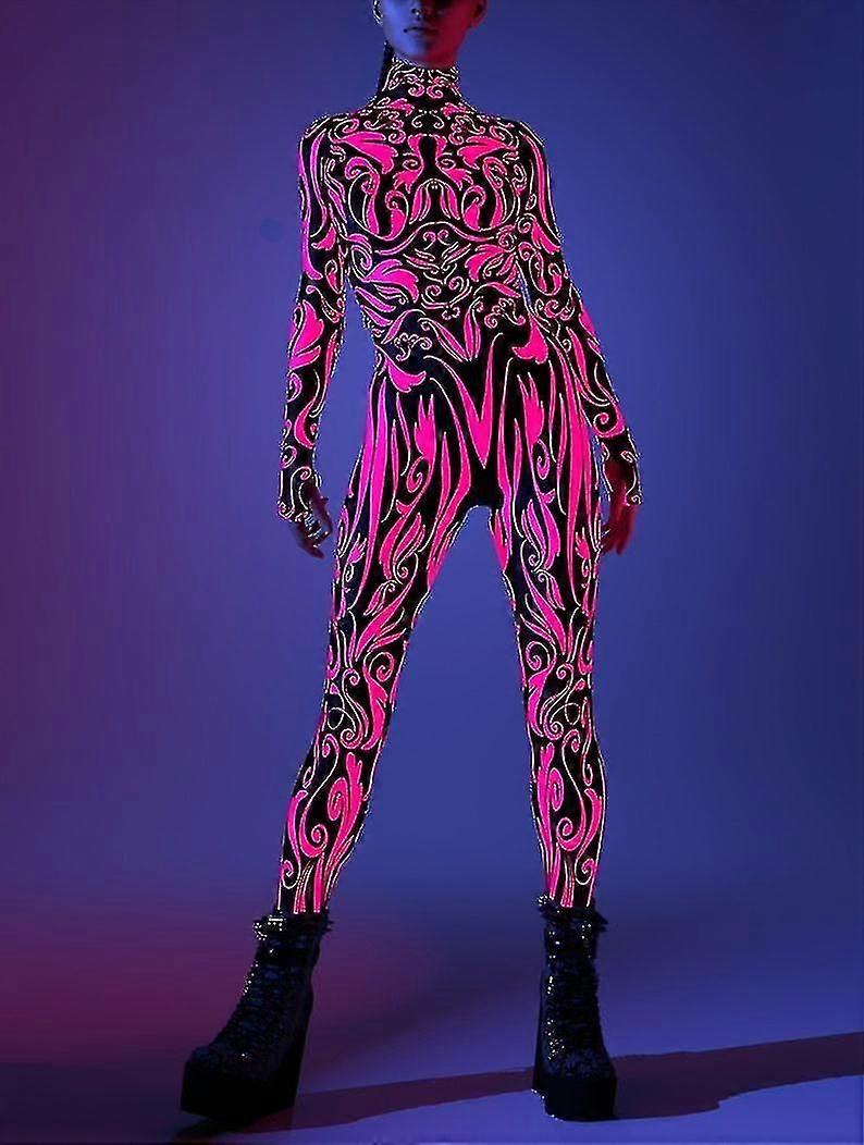 Glow in dark costume for UV light festivals