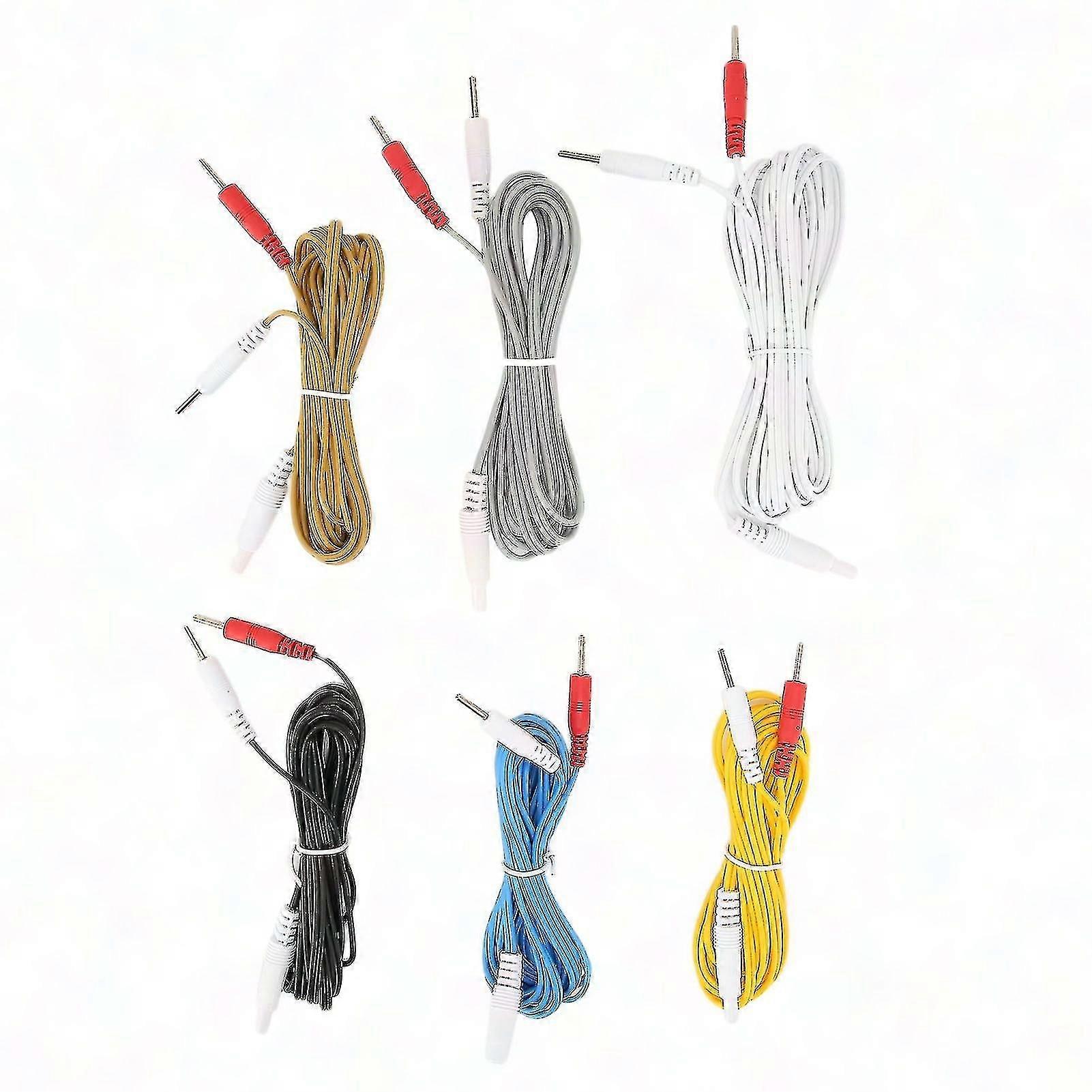 TENS Unit Replacement Lead Wires - Electrotherapy Electrode Cables for Pain Relief