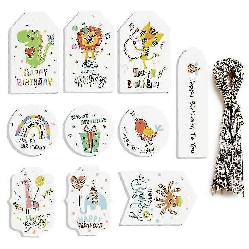 Animal-Shaped Hanging Tags for Gift Wrapping and Decor