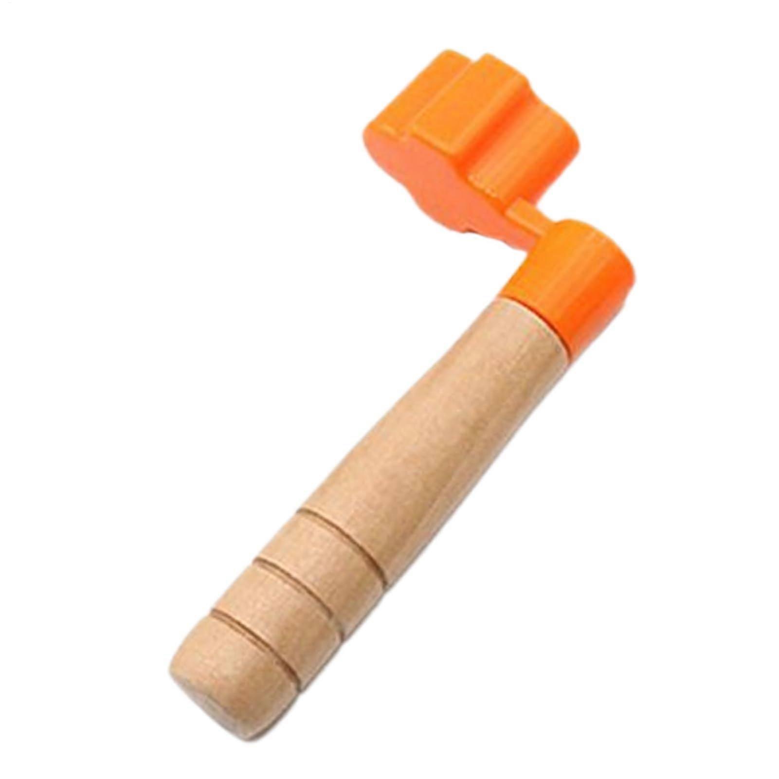 Tuning Peg for Electric Guitar with Ergonomic Design, Guitar Tuner in Orange, Precision Tuning for Live Studio and Travel