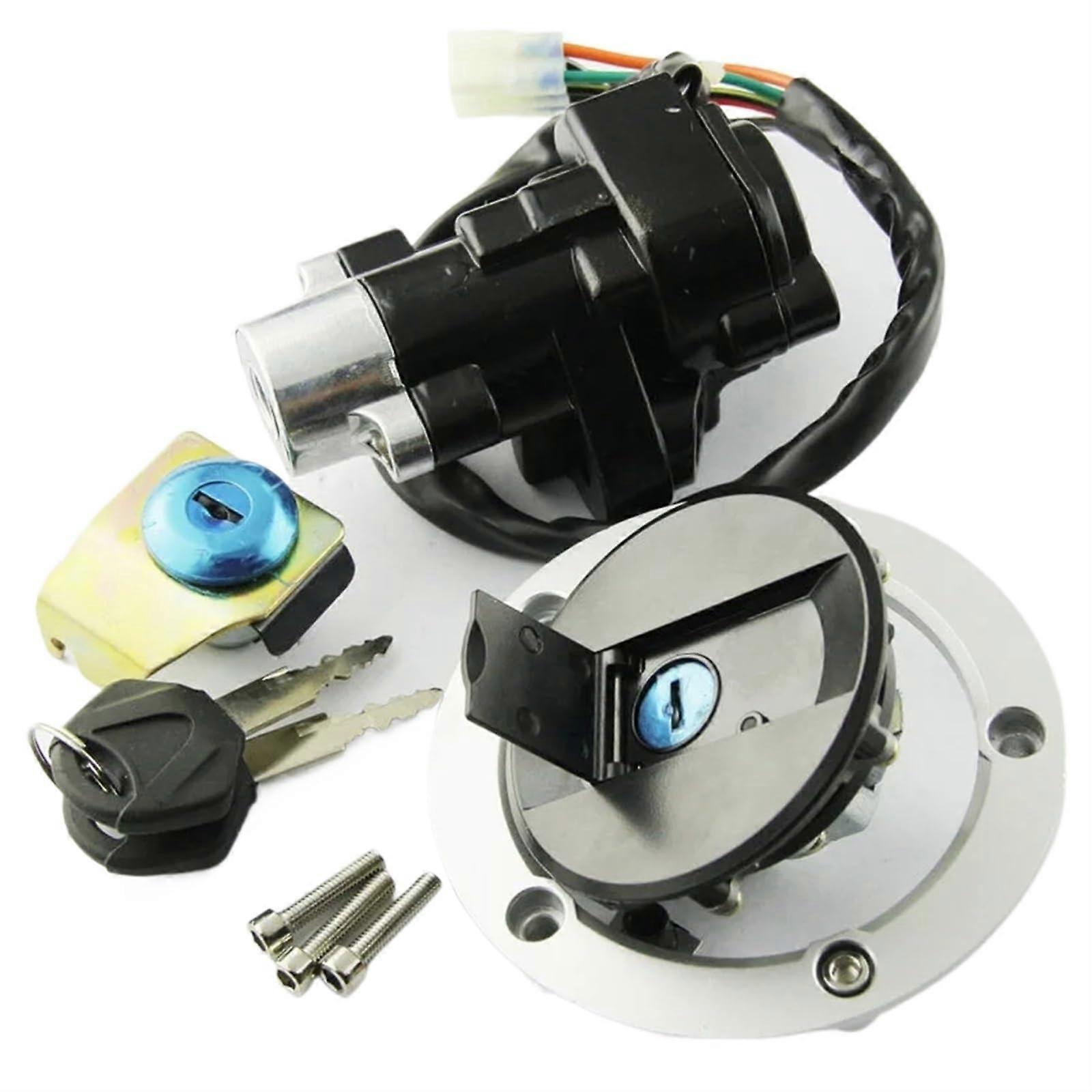 Motorcycle Ignition Switch for Suzuki GSXR600 & GSXR600X 20th Anniversary, Key, Tank Cap, & Seat Lock Kit 37101-16860