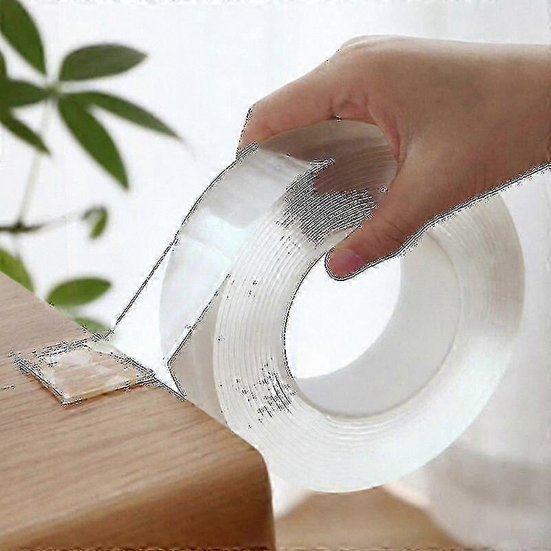 Double Sided Transparent Adhesive Tape Reusable Waterproof No Trace Nano Magic Solution