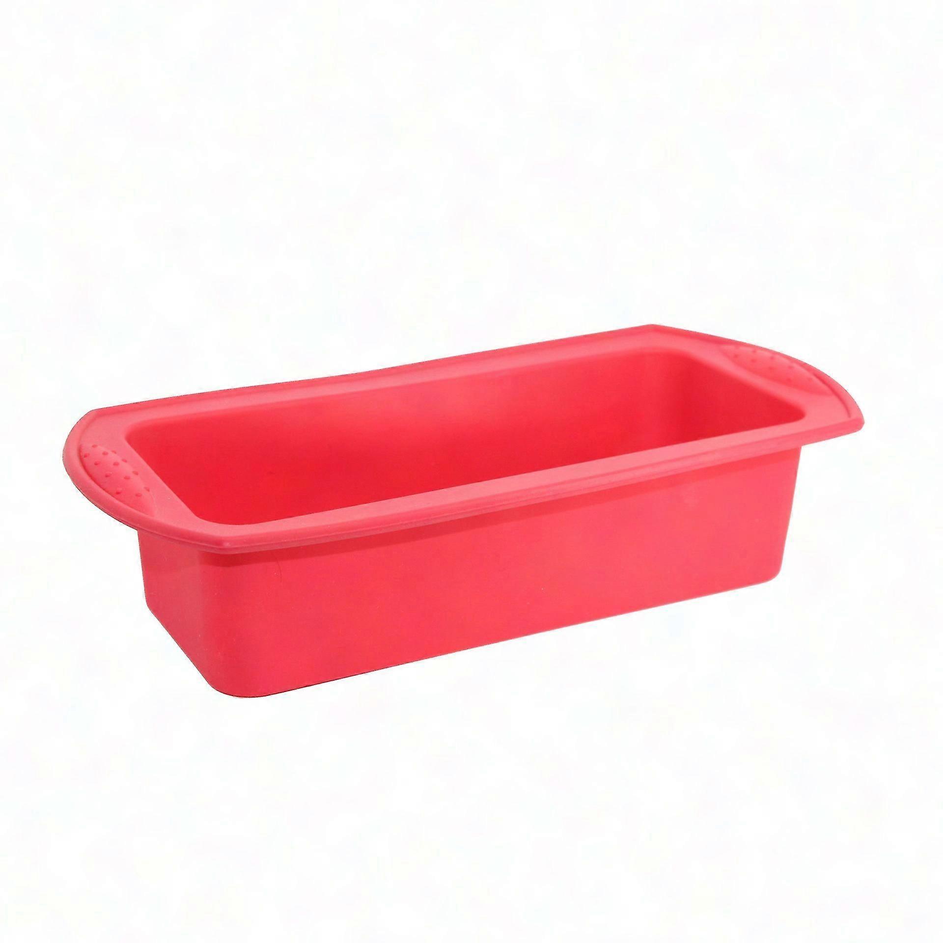 4Pcs Rectangular Silicone Cake Molds 27x13x6.5cm for Baking Bread & Cakes