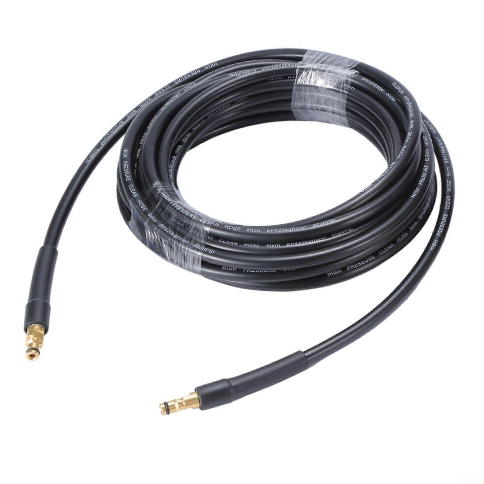 Pressure Extension Hose for Karcher K2 to K7 Pressure Washers 2.643585.0 Quick Connect 180 Bar 2610 PSI Rubber Sleeve(15M)