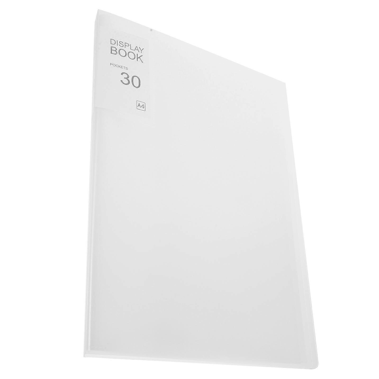 Drawing Portfolio Binder Portable Diamond Drawing Organizer for Indoor Outdoor Use Plastic White with Privacy Protection 1Pcs