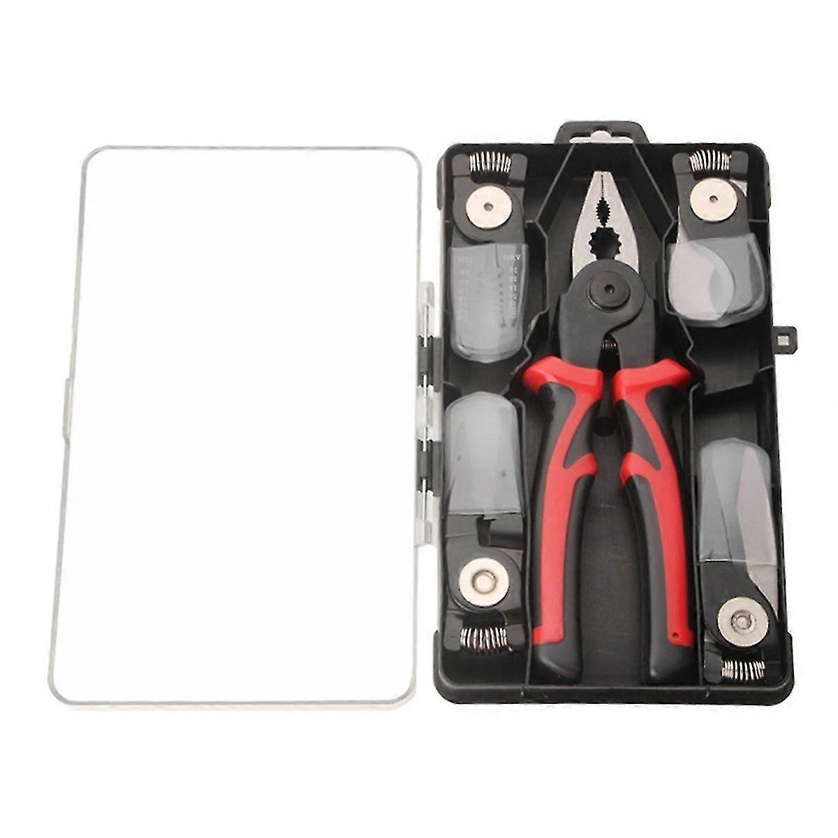 5-in-1 Interchangeable Pliers Set, Multifunctional Vise Grip Tool Kit for DIY Repairs