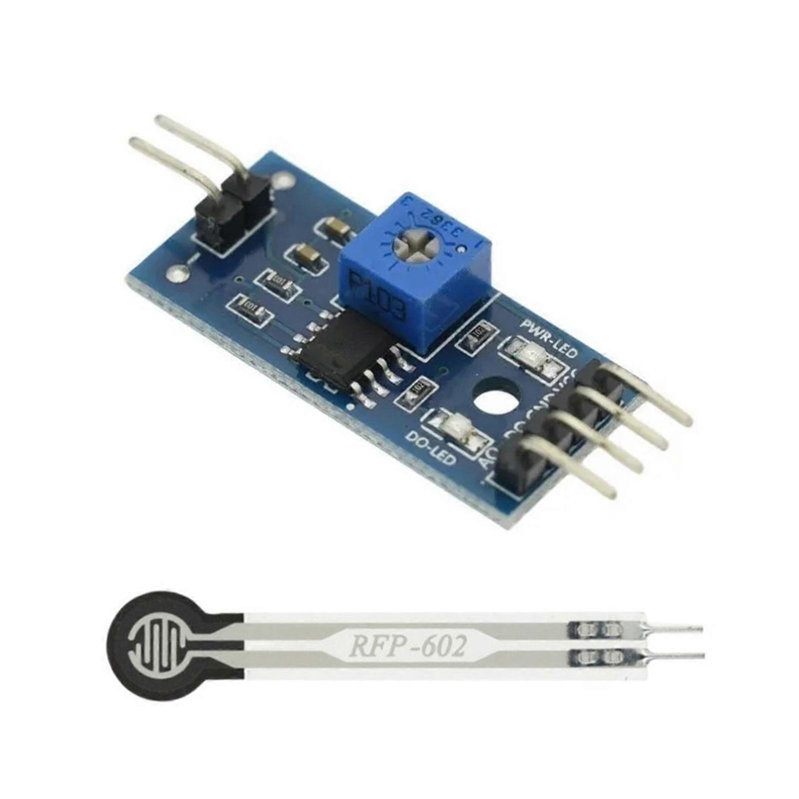 Resistive Membrane Pressure Sensors Long Tail Pressure Actuator 3.3V 5V Power Module For Microcontroller Integration Multicolor