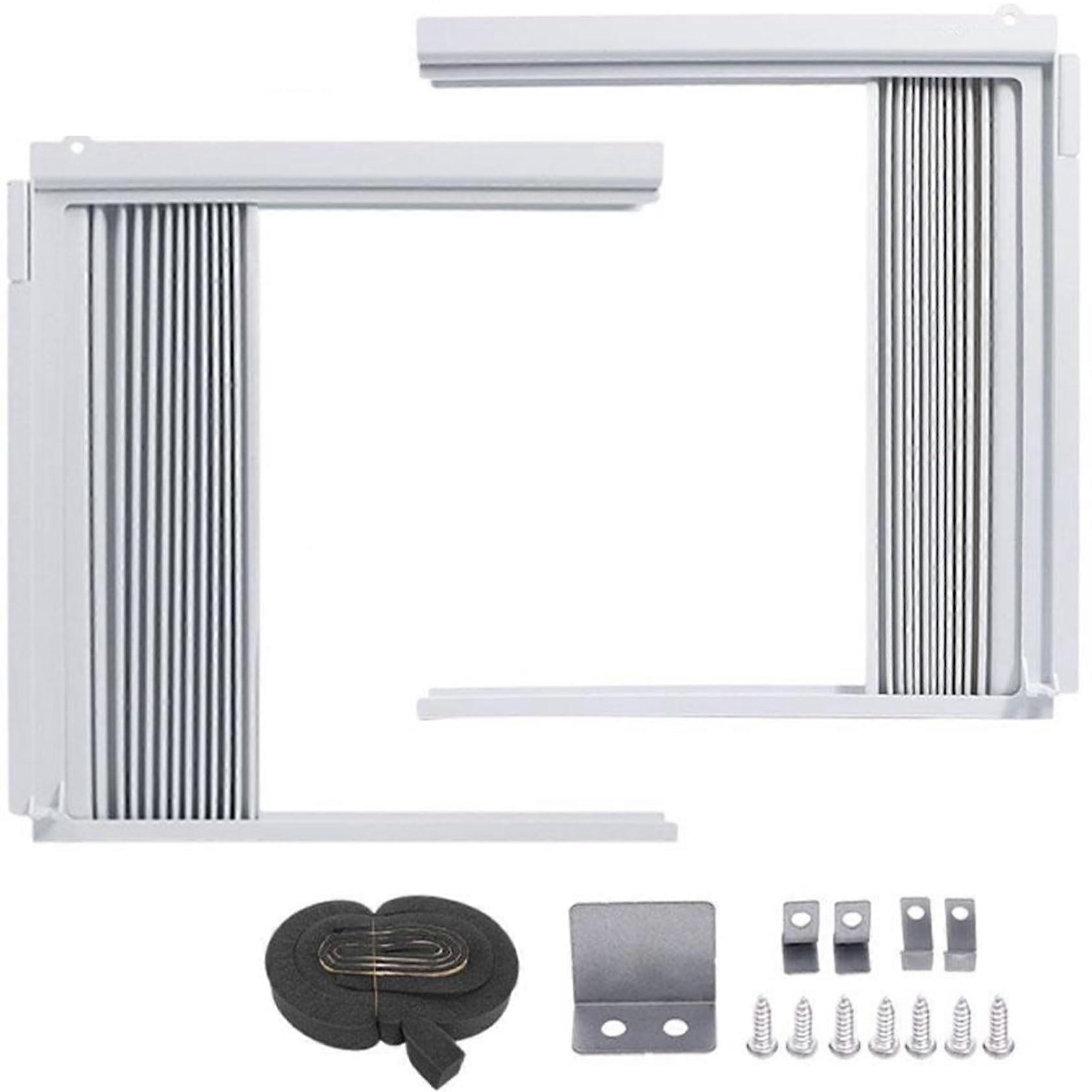 Window Air Conditioner Side Panels Adjustable Replacement Insulation Plastic 11.5x12.7 In Universal Fit