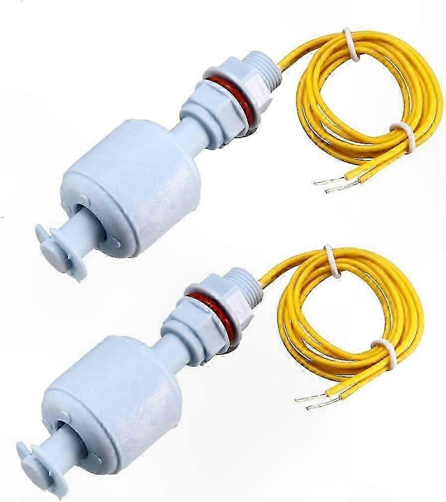 2-Pack PP Float Switch with Cable for Water Pump Tank Level Sensing
