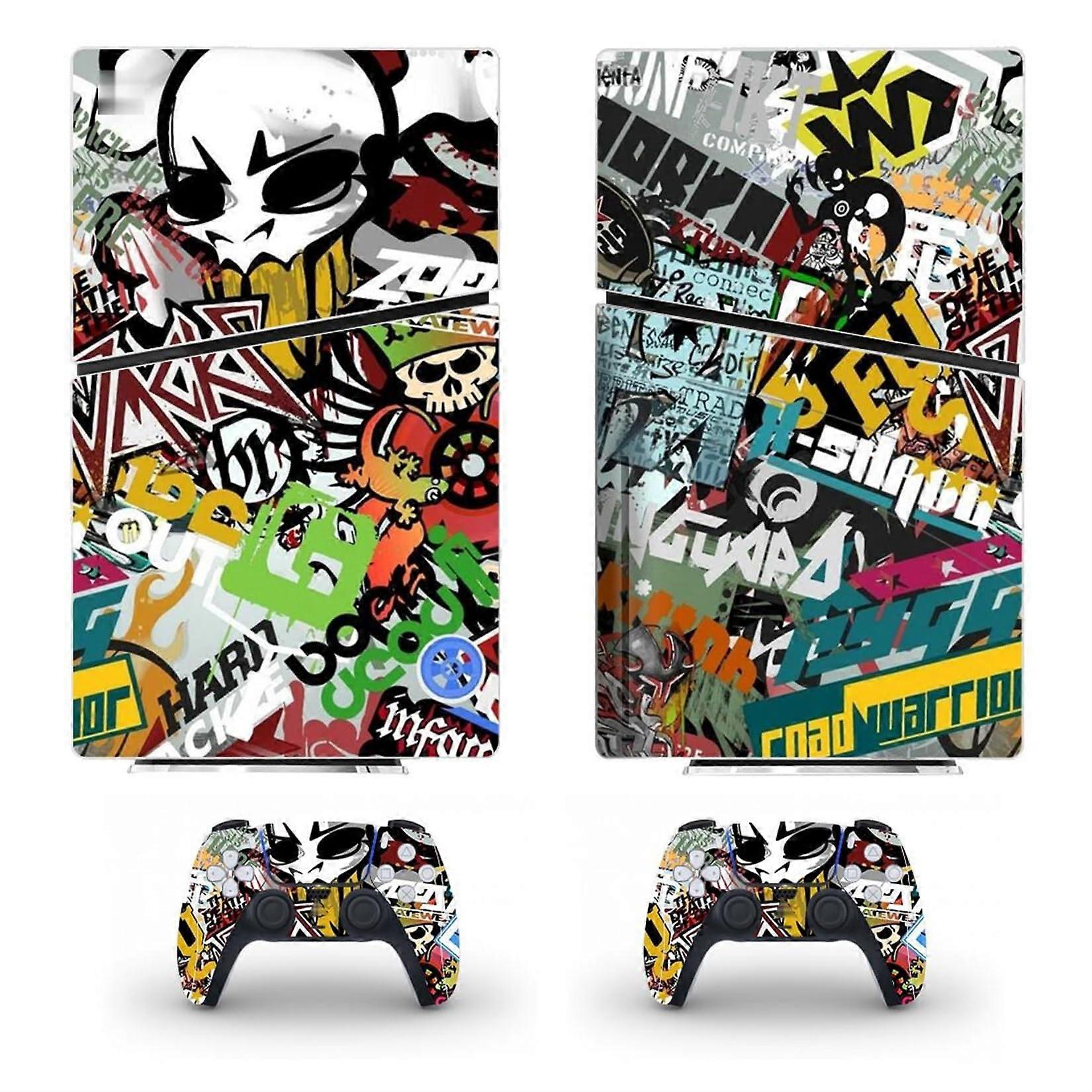 Console Remote Skin PS5 Slim Disc Edition Vinyl Cover Skins For Console Controller ScratchResistant 72960 Disc Version