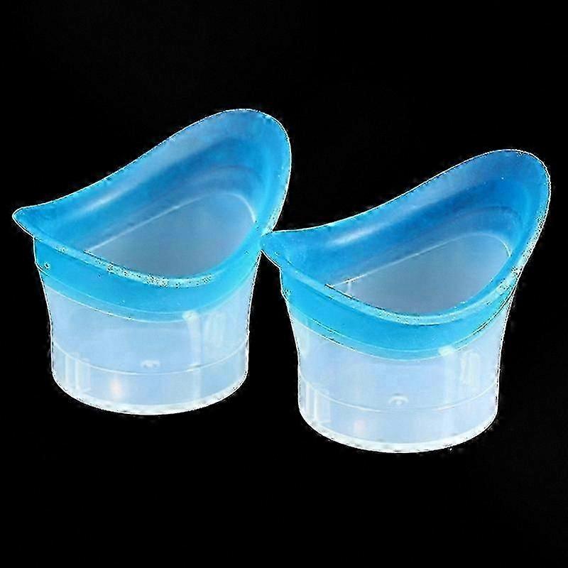 Daily Care Reusable Eyebath Cups, Soft Silicone Eye Wash Set, 2-Pack for Gentle Cleaning and Hygiene Solution
