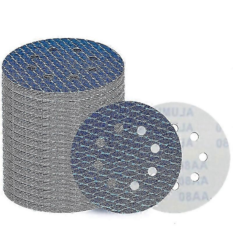For 80pcs Diamond Shape 5inch Sanding Disc8 Hole For 60400grit