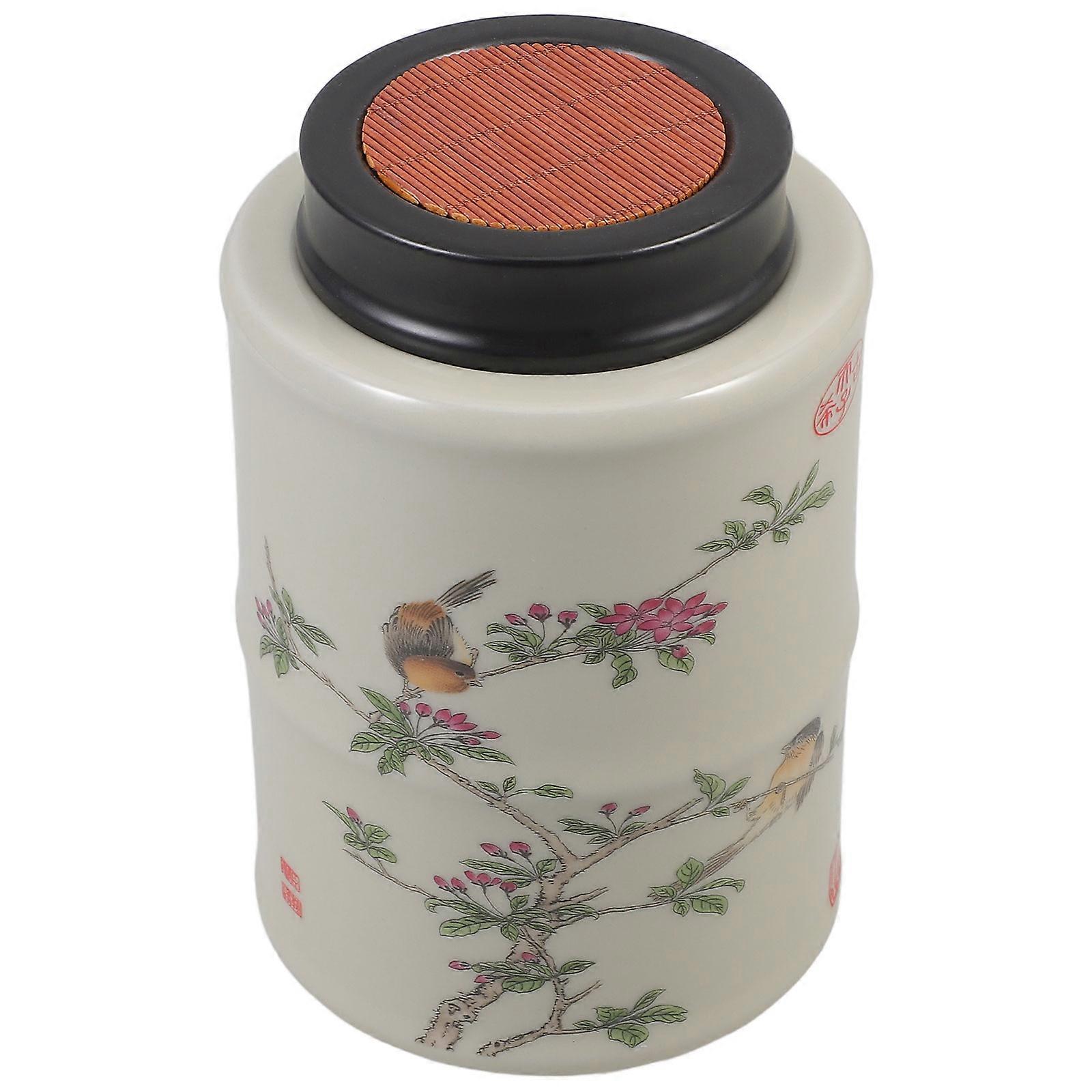 It seems like you're describing a product—likely for an e commerce listing or marketing copy—called a **"Ceramic Tea Canister with Airtight Sealing