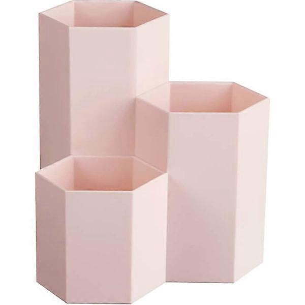 1 pc Creative Hexagonal Multifunctional Pot for Makeup Storage