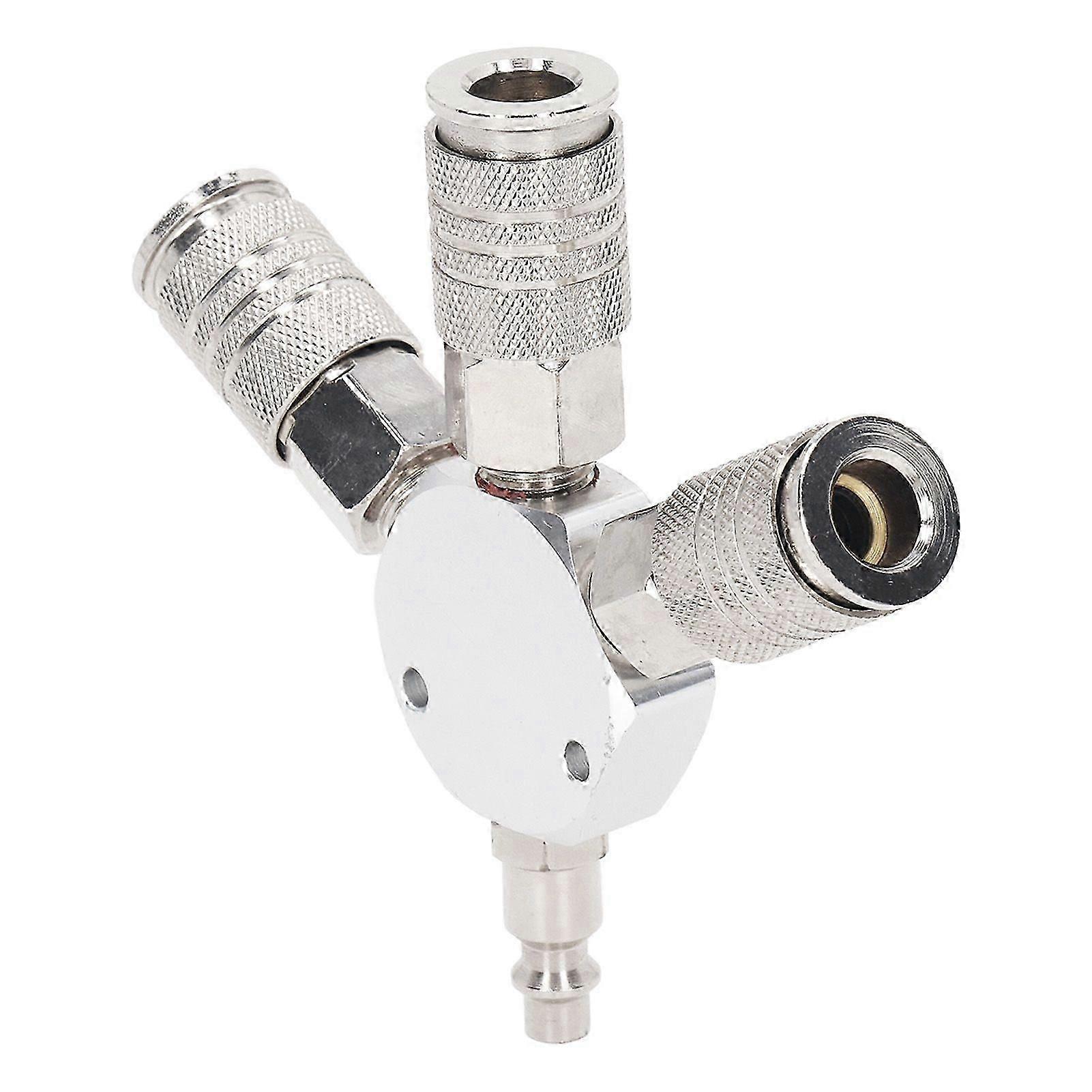 2025 أحدث طراز 3 طريقة فاصل الهواء 1/4 بوصة NPT ذكر الموضوع 3 طريقة المشعب