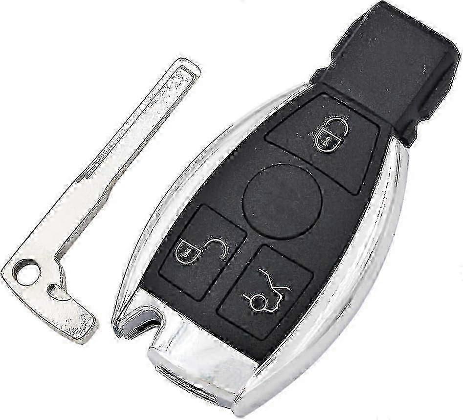 Smart Key Remote Case with 3 Buttons for Compatible Mercedes-Benz A B C E S Class Key Shell