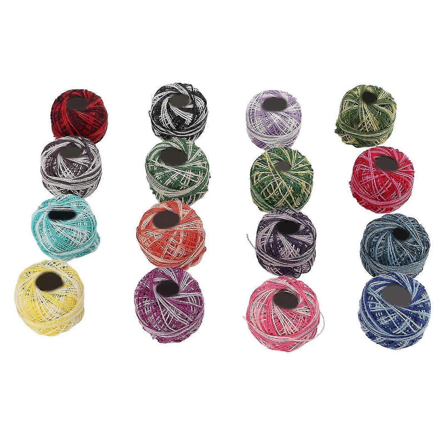 2025 Latest Model Lace Thread Colorful Hand Made DIY Knitting Crochet Cross