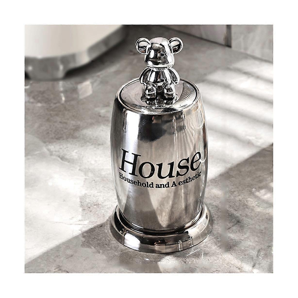 Toothpick Holder Push Type PopUp Stainless Steel Dispenser Large Capacity Portable Style B